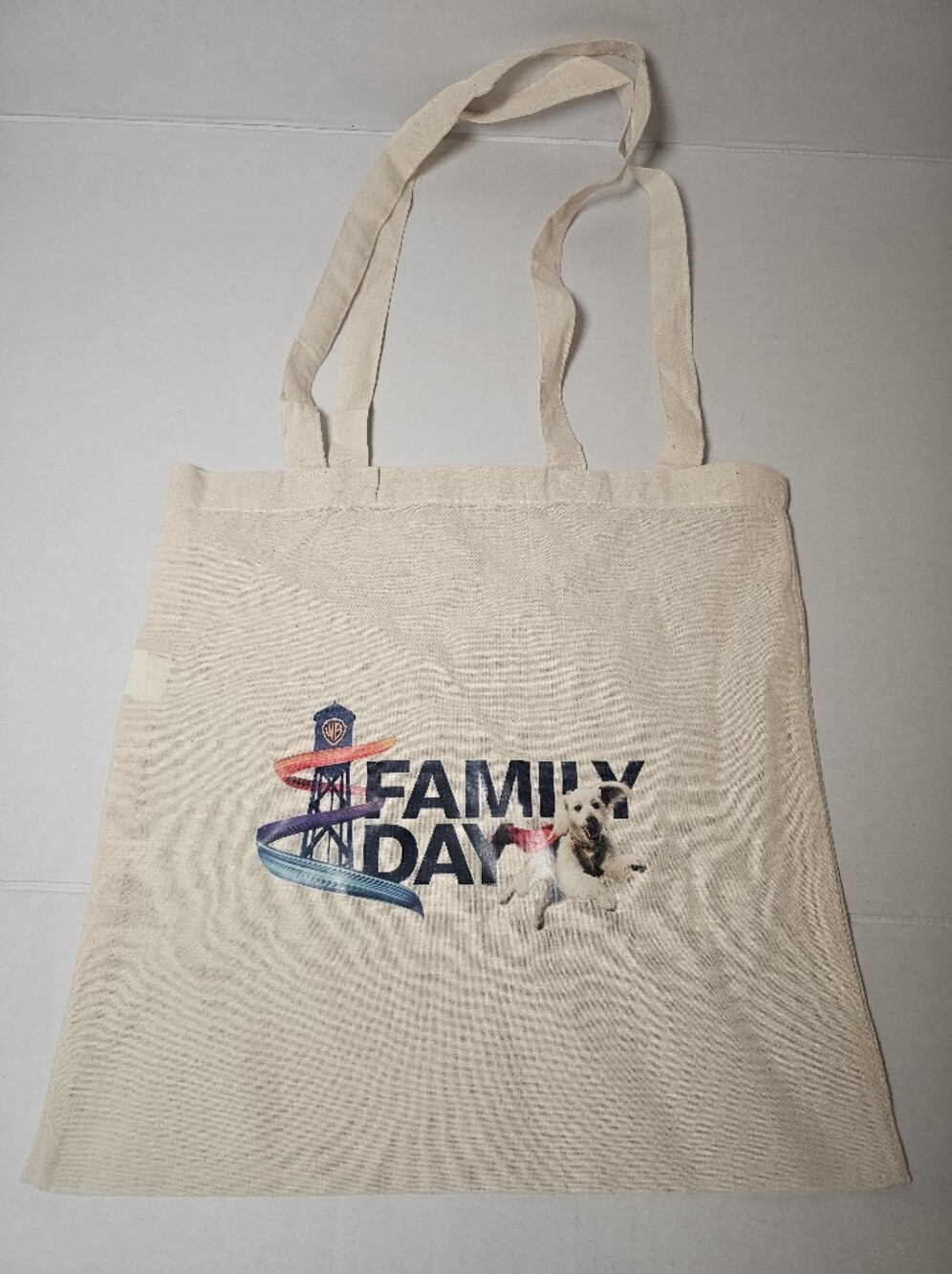 Warner Bros Family Day Light Weight Canvas Tote Bag NWOT